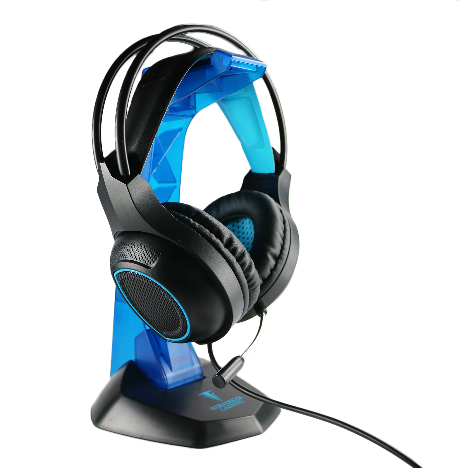 Support Casque Berserker Gaming Saga Black/Blue - Casque PC - Achat & prix