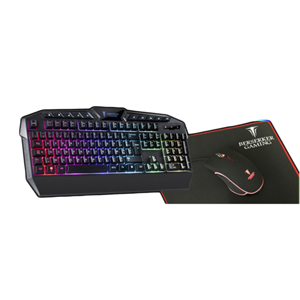 Clavier Gaming filaire USB Multimédias à membrane - Berserker Gaming